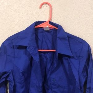 Royal blue button up